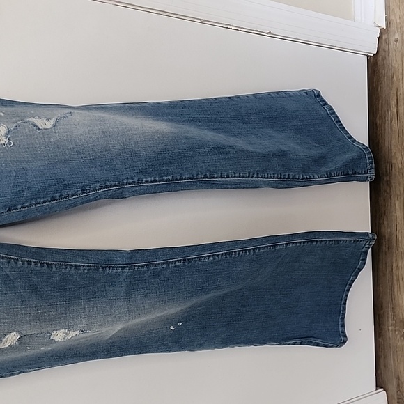 Guess Bootcut Distressed Jeans, Light Blue, Size 29 - Picture 3 of 13